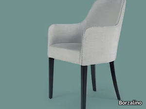 EMILY - Upholstered fabric chair with armrests _ Borzalino