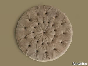 NEW KAP - Tufted round fabric pouf _ Borzalino