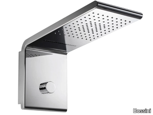 SYNCRO RAIN - 3 WAYS - Wall-mounted steel overhead shower _ Bossini