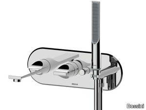 APICE - Wall-mounted bathtub mixer with hand shower _ Bossini