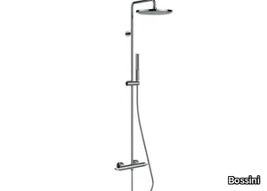 APICE - Thermostatic shower panel with diverter with hand shower _ Bossini