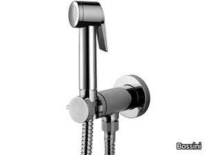 Paloma Flat Stop Valve Set - Contemporary style handshower with bracket _ Bossini