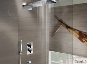 Manhattan 1 spray - Wall-mounted stainless steel overhead shower _ Bossini