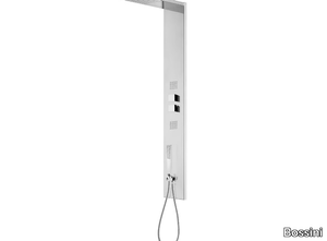 Manhattan - Panel 3 - Wall-mounted thermostatic shower panel with hand shower _ Bossini