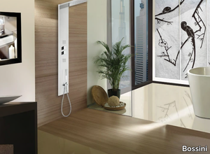 Manhattan - Panel 4 - Wall-mounted shower panel with hand shower _ Bossini