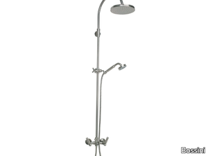 LIBERTY - Wall-mounted shower panel with hand shower with overhead shower _ Bossini