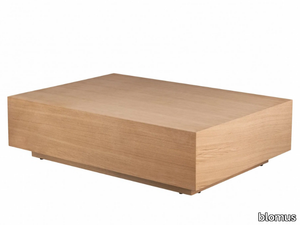 GOBA L - Rectangular oak coffee table _ blomus