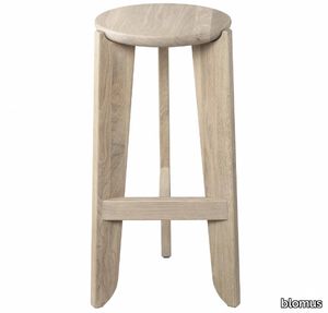 ELI - Oak barstool with footrest _ blomus