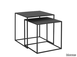 FERA - Square powder coated steel coffee table _ blomus