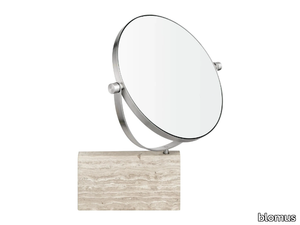 LAMURA - Wall-mounted swivel marble bathroom mirror _ blomus