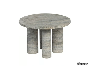 VOLOS - Round travertine coffee table _ blomus