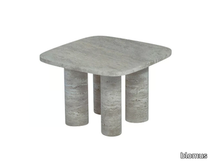 VOLOS - Square travertine coffee table _ blomus