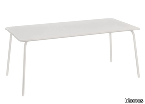 YUA - Rectangular steel dining table _ blomus