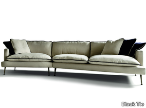 ISLAND - Modular sectional fabric sofa _ Black Tie