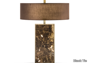 DIVA - LED marble table lamp _ Black Tie