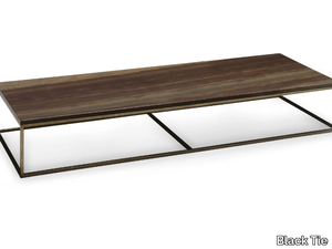 HUGO - Low metal and stone coffee table _ Black Tie