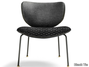 KALIDA LOUNGE - Fabric chair _ Black Tie