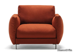 PAD - Fabric armchair with fire retardant padding with armrests _ Blasco&Vila