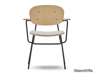 FOSCA - Ash chair with integrated cushion _ Blasco&Vila