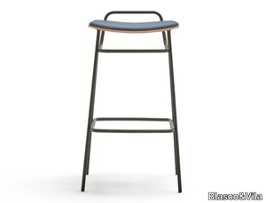 FOSCA - High metal stool with integrated cushion _ Blasco&Vila