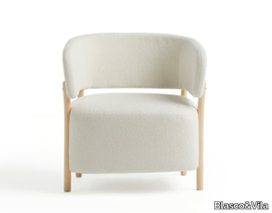 RC WOOD - Fabric easy chair with armrests _ Blasco&Vila