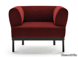 ZIP - Velvet armchair with armrests _ Blasco&Vila