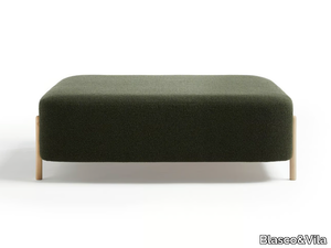 RC WOOD - Upholstered square fabric pouf _ Blasco&Vila