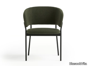 RC METAL - Upholstered fabric chair with armrests _ Blasco&Vila