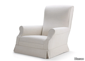 JONES - Linen armchair with armrests _ Blasco