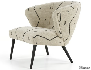 CARDINALE - Fabric armchair with armrests _ Blasco