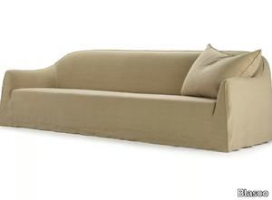 CLICHY - 4 seater linen sofa with castors _ Blasco