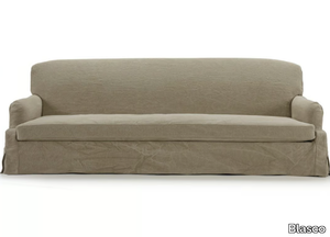 CLUBMAN - 3 seater linen sofa with castors _ Blasco