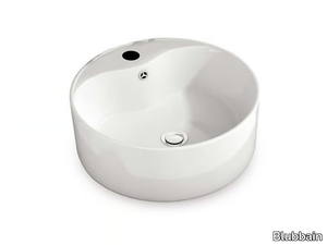 SENSAI - Round countertop ceramic washbasin _ Blubbain