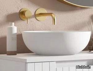 BOWL - Countertop oval Solid Surface washbasin _ Blubbain