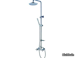 MARINET - Wall-mounted shower panel with hand shower _ Blubbain