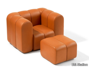 BOB - Leather armchair with armrests _ Blå Station