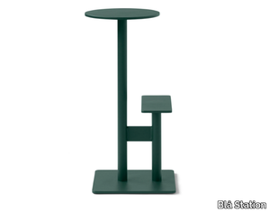 COMBO 2 - High aluminium barstool with footrest _ Blå Station