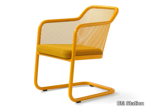 HONKEN X - Cantilever steel chair with integrated cushion _ Blå Station