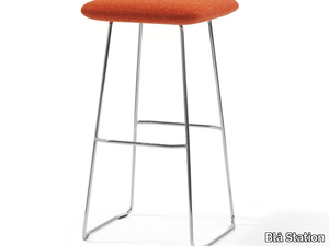 DUNDRA - High chrome plated steel stool _ Blå Station