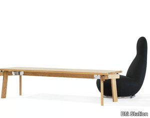 SIZE - Low rectangular wooden coffee table _ Blå Station