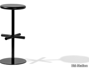 OXO - High steel barstool with footrest _ Blå Station