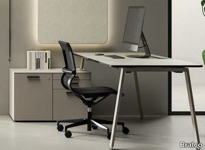 TAKE-OFF EVO / COUNTRY - Workstation desk with shelves _ Bralco