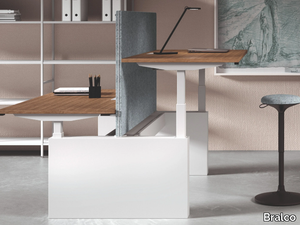 WINGLET - Melamine-faced chipboard office workstation _ Bralco