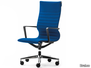 MOMA - Height-adjustable fabric office chair with 5-Spoke base _ Bralco