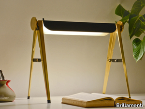 CAVALLETTO - LED adjustable brass desk lamp _ Brillamenti