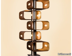 CUBICA - LED Corten™ floor lamp _ Brillamenti