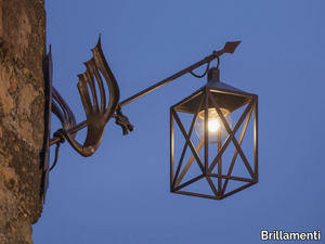 LANTERNA DRAGO - LED wrought iron outdoor wall lamp _ Brillamenti