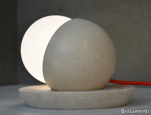 LUNA - LED adjustable stone table lamp _ Brillamenti