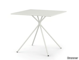 CRONA STEEL - Square steel garden table _ Brunner