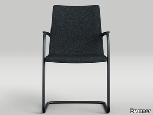 PHENO - Cantilever chair with armrests _ Brunner